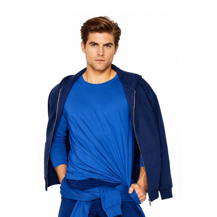 HOODED ZIP SWEATSHIRT